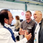 Hubert Hess von Durst Lackieranlagen,
Benjamin Schönau von Gehrt Innovation und
Ingo Heyde von ensutec Products.